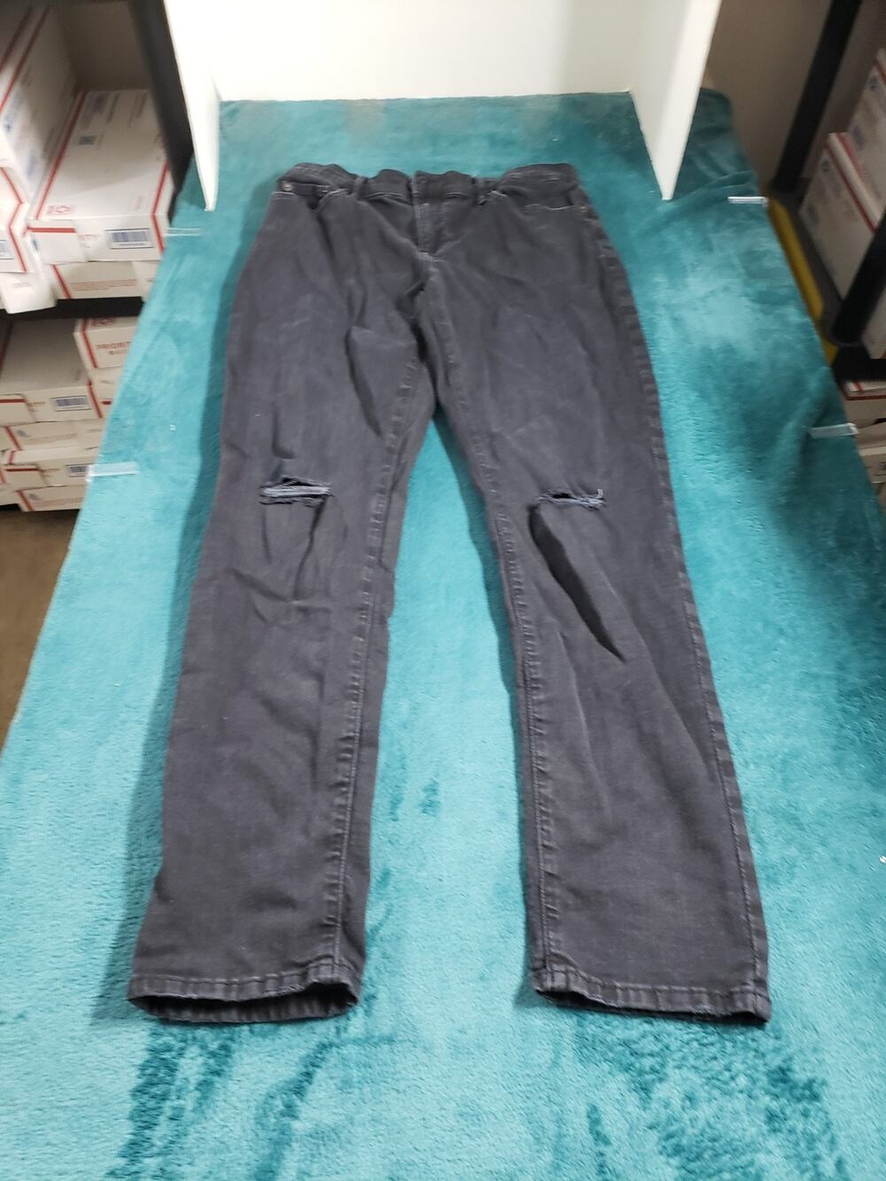 Banana Republic Jeans Size 6 Tall Women Black Pants Stretch Girlfriend Ankle